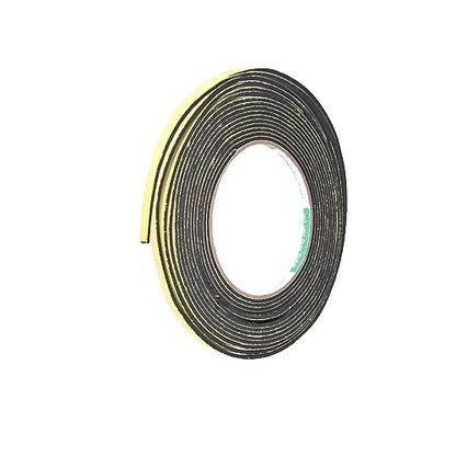 uxcell Sealing Foam Tape 5mm Wide 2mm Thick 5m/16.4ft Long, Self Adhesive Weather Strip for Window Door Insulation - size: 5mmx2mmx5m