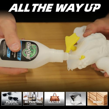 Ultra-Thin Super Glue Liquid Kit 4.6 oz, Fast Drying Clear Superglue for Plastic Metal Glass Shoe 3D Printing, Instant Cyanoacrylate Adhesive for Woodworking Stabilizing CA Finish Jewelry Inlay - size: 4 oz., style: ULTRA-THIN VISCOSITY