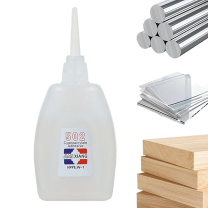 Strongest Glue for Metal to Plastic, Super Glue Strong Quick-Drying 502 Heat-Resistant Waterproof Multi-Purpose for Wood Plastic Metal, Wood