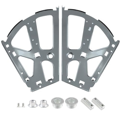 2 Layers Shoes Drawer Cabinet Hinges Flip Frames, Grey Shoe Cabinet Replacement Fittings Stainless Steel for Kitchen Living Room, 1 Pair - color: Gray, size: 2 Layers