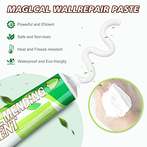 Drywall Repair Kit, 2 Pcs Spackle Wall Repair Patch Kit, Wall Mending Agent Quick and Wall Surface Hole Fill Quick and Easy Solution (2 Pack) - color: 2 Pack