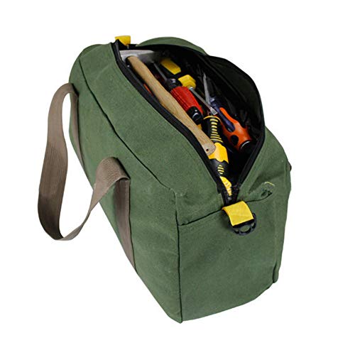Tool Bag, Canvas Portable Tool Storage Bag Wrench Screwdriver Organizer Pouch Toolkit 16inch - size: 16inch