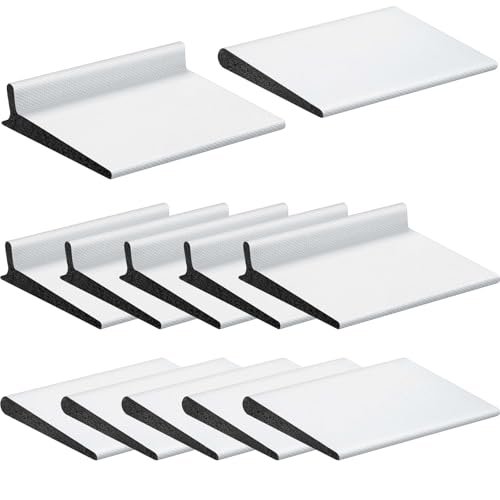 Pangda 10 Pcs Door Corner Seal, Self Adhesive Frame Door Corner Seals Raised Behind Weatherstripping for Noise Isolation and Weather Protection (Classic,Simplicity,White) - color: White, size: Classic, Simplicity