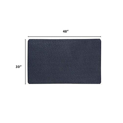 VersaTex Multi-Purpose Rubber Floor Mat for Indoor or Outdoor Use, Utility Mat for Entryway, Home Gym, Exercise Equipment, Tool Box Liner, Garage, Under-Sink, Patio, and Door Mat; 30" x 48", Black
