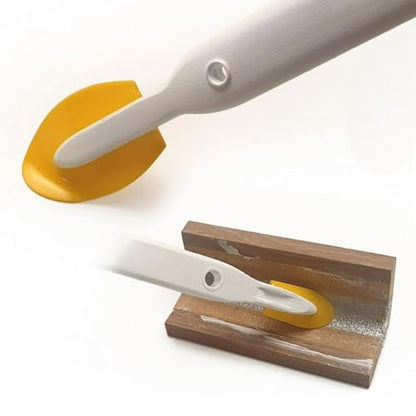 2-in-1 Double-Sided Caulking Tool Set with 4 Heads - Two-Way Silicone Finishing Tool for Bathroom Kitchen Tile Grout, Professional Sealant Smoothing Spatula, Reusable & Scratch-Free (S+L 2-Pack)