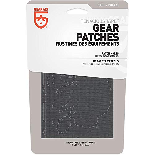 GEAR AID Tenacious Tape Gear Patches for Jacket Repair, Black Nylon, Wildlife, 3" x 20", 2 Pack - style: Wildlife Patches (68 Patches)