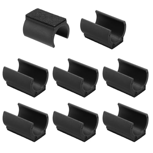PATIKIL 8pcs Rectangle Chair Leg Cover with Felt Pad, 25mm Slide Smoothly No Scratches No Noise Furniture Feet Hardwood Protectors Tips Floor Glides Tubing Caps for Office,Black Black - color: Black Black, size: 25MM