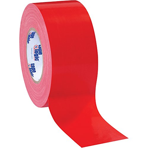 Aviditi (3 Rolls) Tape Logic 3 Inch x 60 Yards Multipurpose Duct Tape, Red, 10.0 Mil Thick - for Temporary Repairs, Labeling, Patching, Marking and Social Distancing - color: Red, style: 3 Pack