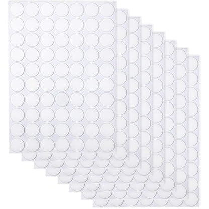 JANYUN Double Sided Sticky Dots Removable Round Putty Clear Tack No Trace Waterproof Small Stickers for Festival Decoration - size: 20mm Round