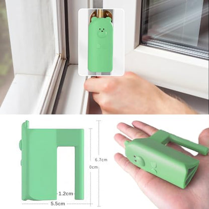 Door Pinch Guard,Slam Stoppers,Soft Stopper Hinge,Hanging Rubber Wedge,Green,2PCS - color: Greenx2