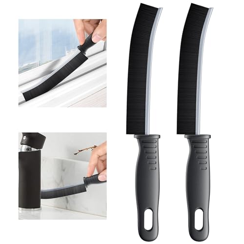 Ultimate Window & Sliding Door Track Cleaning Kit – 2 Multi-Task Brushes for Removing Dust, Dirt, and Debris with Ease