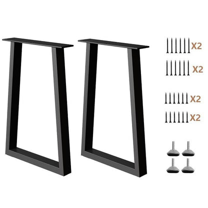 Metal Table Legs 28 inch, Heavy Duty DIY Industrial Desk Furniture Legs Set of 2 Black 28" H×18.5" W - color: 28" Table Legs 1, size: 28" X 18.5"