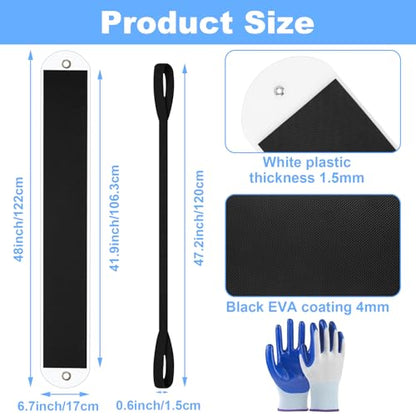 2 Pack Heavy Duty Long Furniture Sliders, Large Furniture Sliders for Carpet, Appliance Moving Sliders with Pull Strap, Pull Furniture Slides for Moving Furniture, Safes on Carpet and Hardwood Floor