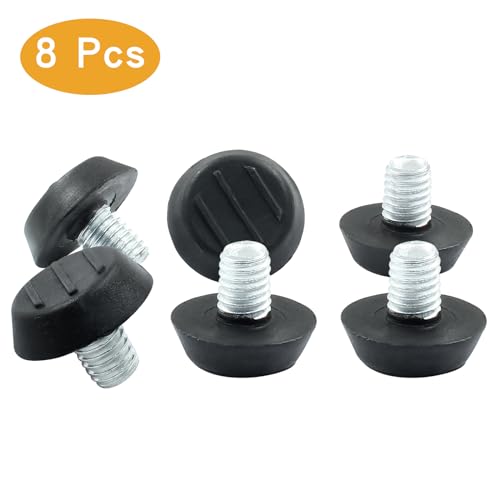 8 Pcs Black M8 x 11mm Modern Furniture Lvelers, Levelling Feet for Patio & Indoor Use - size: M8 x 11mm