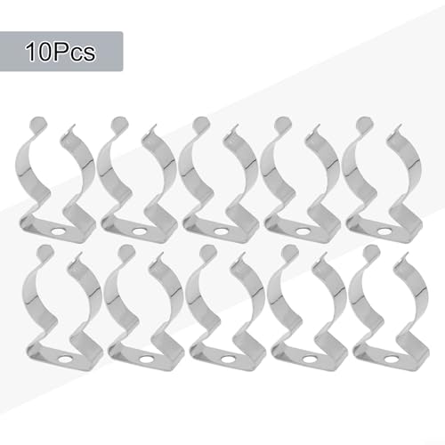 10 Pack Heavy Duty Manganese Steel Spring Terry Clips Wall Mount Tool Holders for Garage, Shed, and Workshop Organization, Fits 0.24 to 2 Inch Handles(25mm) - size: 25mm