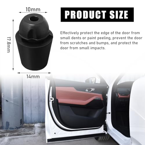 povtii 10 PCS Car Door Overslam Bumper Stopper, Rubber Auto Front Rear Door Shock Absorber Guard Cushion, 8219128010 Door Dampers Buffer Pad, Door Side Protection Car Accessories