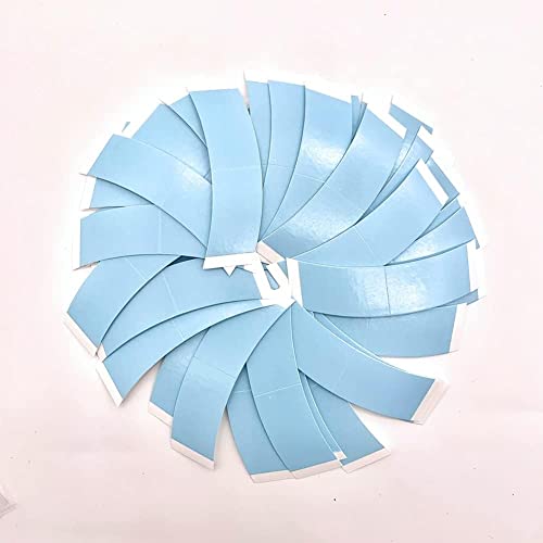 Eumos 80pcs Wig Tape - Double Sided Waterproof Adhesive Tape for Lace Wig Toupee (Blue) - color: Blue80 piece