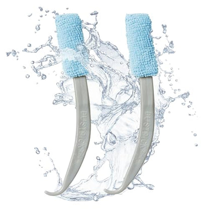 Reusable Microfiber Duster & Crevice Cleaning Brush | Versatile Cleaning Tools for Blinds, Window Tracks, Shutters, Baseboards, Kitchen Gaps | Microfiber Window & Space Cleaner (Pack of 2)