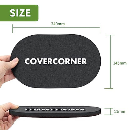 Furniture Sliders for Hardwood Floors 4 PCS - 9 1/2 inch Sliders for Moving Furniture – Felt Furniture Pads for Hardwood Floors Brown - size: 4 PCS 9 1/2" Brown