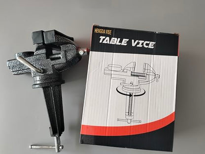 Home Table Vise Universal Rotate 360° Work Clamp-On Vise, golf club vise clamp,Portable Vice for Workbench, 3.2" black - size: 3.2" Black