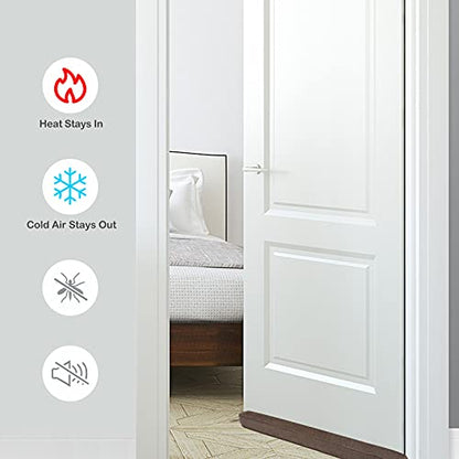 KAKICLAY 38 Inch Draft Stopper for Bottom of Doors and Windows, Heavy Duty Sound Proof Door Draft Guard Gap Snake, Weighted Under Door Noise/Cold Air/Wind Blocker, 2.2Lbs - size: 38"