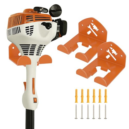 FLEXI RODS Garage Organization Storage Trimmer Rack Garden Power Tool Hanger for Grass Trimmer, Hedge Trimmer, Heavy Duty Weed Wacker Hook Tool Organizer, 2 Pack - size: Tool Organizer - 2 Brackets