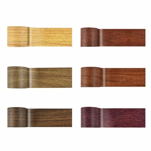 SagaSave 2.24 Inch x 15Ft Woodgrain Patterned Duct Tape, Multi-Purpose Self Adhensive Waterproof Repair Tape for Furniture Door Floor Table and Chair (Glod) - color: Glod