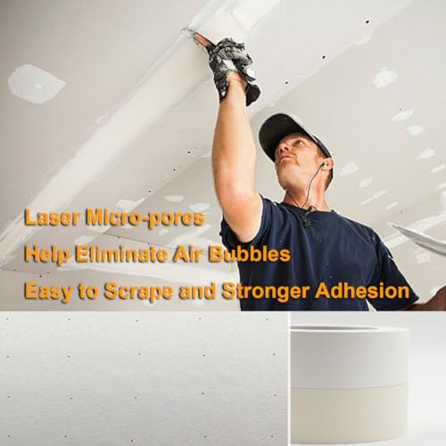 Drywall Paper Tape, Ultra-Thin Fiber Paper Drywall Joint Tape for Seam Patch for Wall Sheetrock Ceiling Crack, White 2'' x 250ft - color: White 250ft