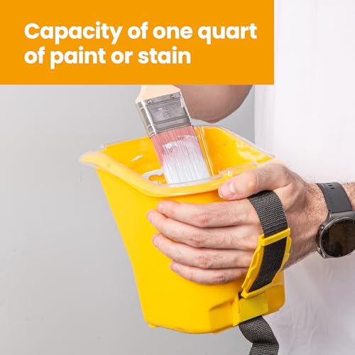 VOOMEY 24PCS Paint Pail Liners, Plastic Disposable Bucket Liner Set for Paint Cups,Holds Up to A Quart of Paint or Stain(Only Applicable to VOOMEY 4 inch Handheld Paint Cup) - color: 24 Pcs Paint Pail Liners