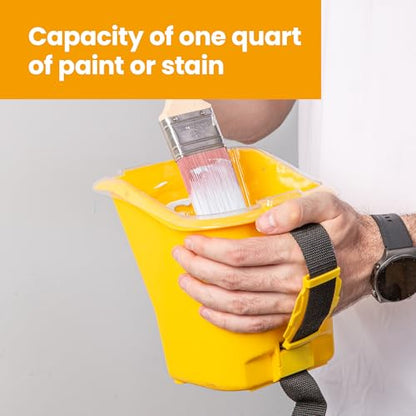 VOOMEY 24PCS Paint Pail Liners, Plastic Disposable Bucket Liner Set for Paint Cups,Holds Up to A Quart of Paint or Stain(Only Applicable to VOOMEY 4 inch Handheld Paint Cup) - color: 24 Pcs Paint Pail Liners