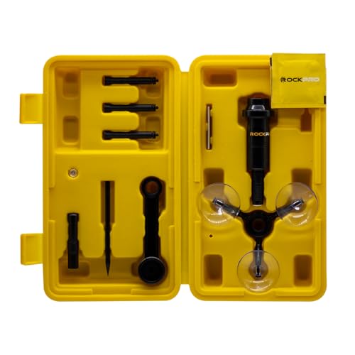 Rockpro Windshield Repair Kit – Auto Glass Crack & Rock Chip Fix Tool for Car Window – DIY Professional Resin System for Bullseyes, Stars, Combo Breaks – Fast & Easy Fix