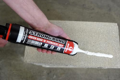 Red Devil 0956 Strong Bond Hybrid Polymer Construction Adhesive and Sealant, 9 Oz., White, 12 Pack - style: 12 Pack