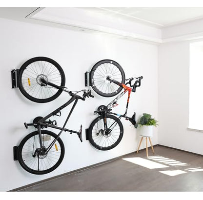 PHUNAYA All Metal Bike Wall Mount Vertical, Swivel Bike Hangers For Garage, Bike Rack Garage Wall, Bicycle Hooks, Garden Indoor Outdoor Storage, All Metal (1Pack) - style: Vertical 1Pack