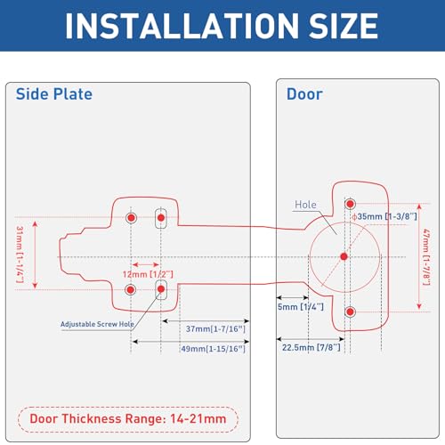 TamBee 45°Cabinet Hinges Soft Close Kitchen Door Cabinet Hinge - Concealed, Soft Close, 3D Adjust for 135 Degree Corner Cabinet, Cupboard Hinge Replacement with Mounting Screws, 2 Pack - style: 45°