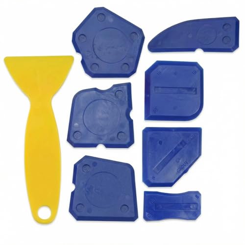 8 PCS Silicone Caulking Tools, Sealant Grout Finishing Kit for Bathroom Kitchen, Caulk Smoothing Tool Set, Grout Tool for Tile and Grout Smoothing