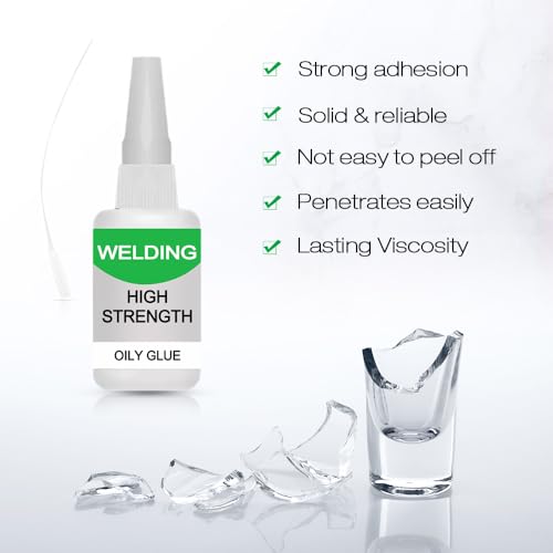 150ML Welding High-Strength Oily Glue, Upgrade Strong Glue for Everything, Instant Bonding Super Glue in 10s for Metal, Wood, Ceramics, Leather, Glass (5 pcs) - color: 5 pcs