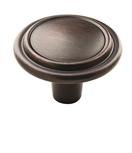 Amerock | Cabinet Knob | Oil Rubbed Bronze | 1-1/4 inch (32 mm) Diameter | Everyday Heritage | 1 Pack | Drawer Knob | Cabinet Hardware - color: Oil Rubbed Bronze, size: Pack of 1