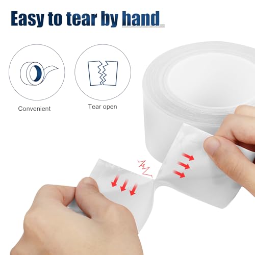 White Duct Tape Heavy Duty, 1.88 Inch x 35 Yard Waterproof Strong Adhesive Duct Tape for Indoor Outdoor Repairs Tear by Hand, 1 Roll - color: White