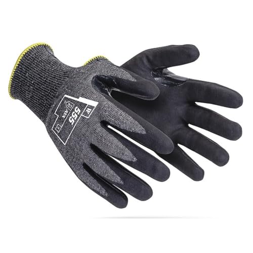 G-Tek 555-2XL, Seamless Knit PolyKor® Blended Glove with Nitrile Coated Foam Grip on Palm & Fingers - Touchscreen Compatible - size: XX-Large