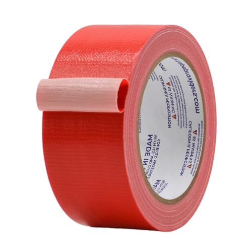 MAT Duct Tape Red Industrial Grade, 2 inch x 60 ft. Waterproof, UV Resistant for Crafts, Home Improvement, Repairs, & Projects - color: Red