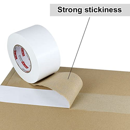 Wide Duct Tape 3 Inch, Industrial Grade 30Yards (90 ft) Wide Tape Duct, 9 Mil Heavy-Duty, Waterproof, Strong, Flexible, No Residue, for Crafts & Home Improvement (White, 3'' x 90ft) - color: White, size: 3'' x 90ft