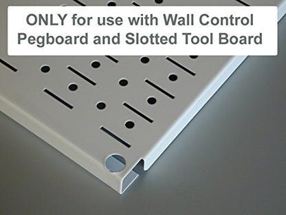 Wall Control Pegboard 14in Accessory Hanger Tool Holder Bracket and Slotted Tool Board - Red (Pack of 2) - color: Red, size: 1 Count (Pack of 2)