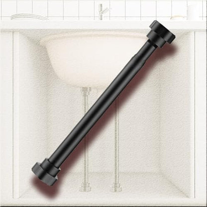 Sink Support Legs Adjustable, Undermount Basin Brackets Black Furniture Leg, Stainless Steel Support Poles Repair Kit for Kitchen Sink Table Leg(Height 65-100cm(25.6"-39.4")) - size: Height 65-100cm(25.6"-39.4")