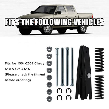 RULLINE Complete Door Hinge Repair Kit Compatible with 94-04 Chevrolet Blazer - Includes Tool, Spring, and Pins - size: For 94-04 Chevy 19pcs