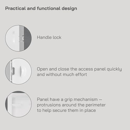 Vent Systems Access Panel for Drywall 16 x 20 Inch - Wall Hole Cover Plate - Metal Access Door with Handle - Plumbing Access Panel for Drywall - Service Shaft Crawl Space Door - Wall Access Panel - size: 16" x 20"
