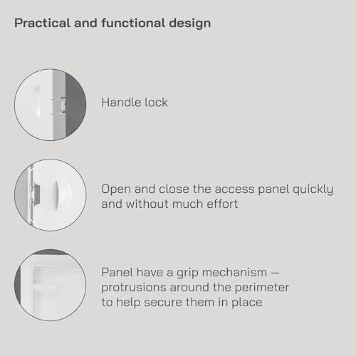 Vent Systems Access Panel for Drywall 16 x 24 Inch - Wall Hole Cover Plate - Metal Access Door with Handle - Plumbing Access Panel for Drywall - Service Shaft Crawl Space Door - Wall Access Panel - size: 16" x 24"