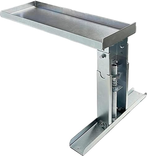 Ladder Extender, Stabilizer & Leveler Pro - Adjustable 9.7-17.6 Inch for Stairs, 500 lbs Capacity, Anti-Slip Design (Silver)