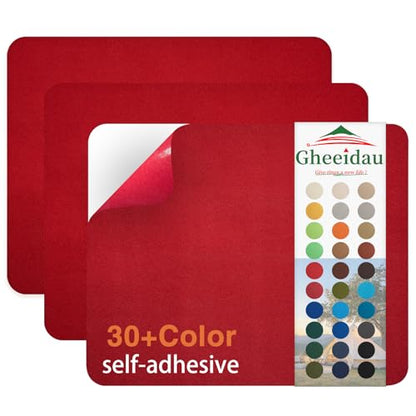 Gheeidau Canvas Repair Patch 9×11 Inch 3Pcs Waterproof Self-Adhesive Fabric Repair Patch for Tents,Boat Cover,Pop Up Canopy,Patio,Bags,Car Seats,Sofas,Furniture Cover(Red) - color: Red, size: 9"×11"×3PCS