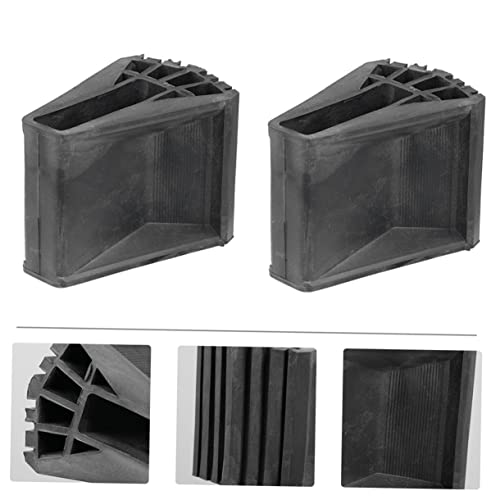 HOMSFOU 2pcs Non-Slip Ladder Foot Pads Attic Ladder Grip Mats Stair Treads Carpet