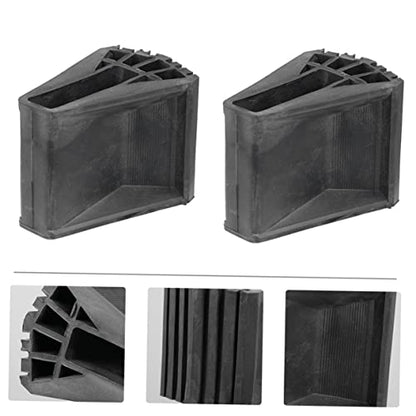HOMSFOU 2pcs Non-Slip Ladder Foot Pads Attic Ladder Grip Mats Stair Treads Carpet